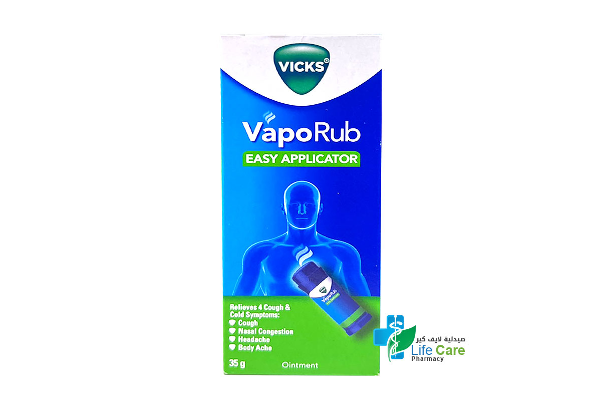 VICKS VAPORUB EASY APPLICATOR 35 GM - Life Care Pharmacy