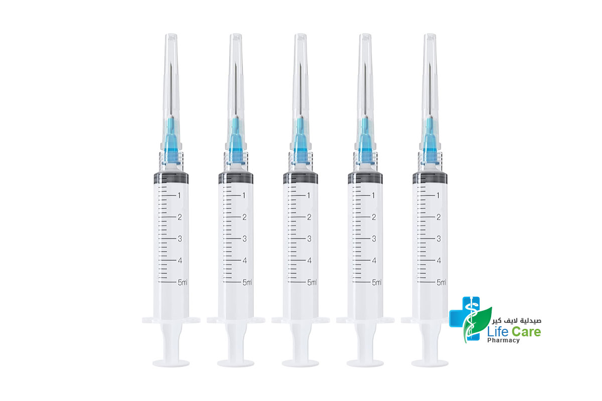 ELDAWLIA STERILE HYPODERMIC SYRINGE 23 G 5 ML 5 PCS - Life Care Pharmacy