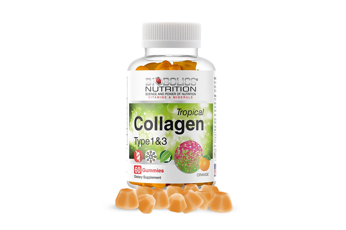 BIOBOLICS TROPICAL COLLAGEN ORANGE TYPE 1&3 - 60 GUMMIES - Life Care Pharmacy