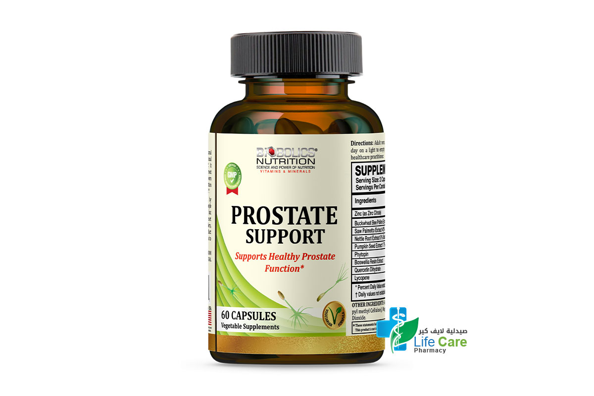 BIOBOLICS PROSTATE SUPPORT 60 CAPSULES - Life Care Pharmacy