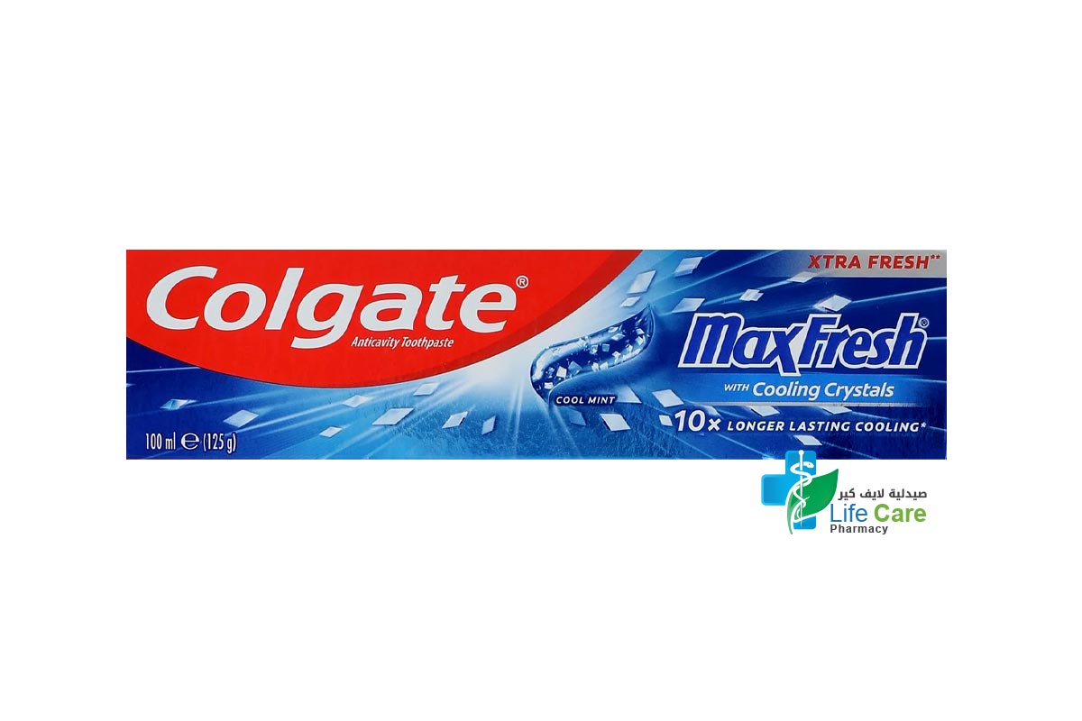 COLGATE MAX FRESH TOOTHPASTE COOL MINT 100 ML - Life Care Pharmacy