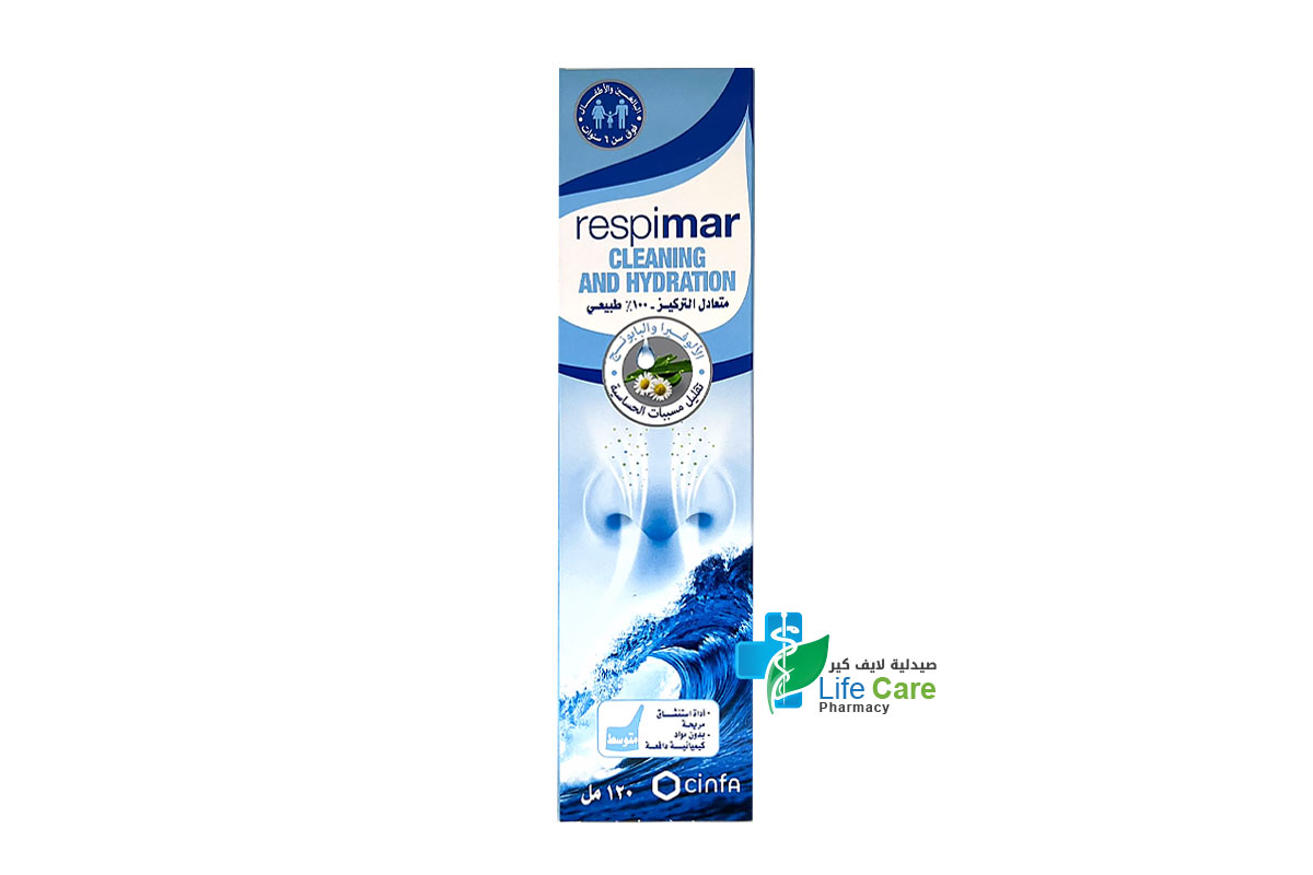 RESPIMAR CLEANING AND HYDRATION NASAL SPRAY 120ML - Life Care Pharmacy
