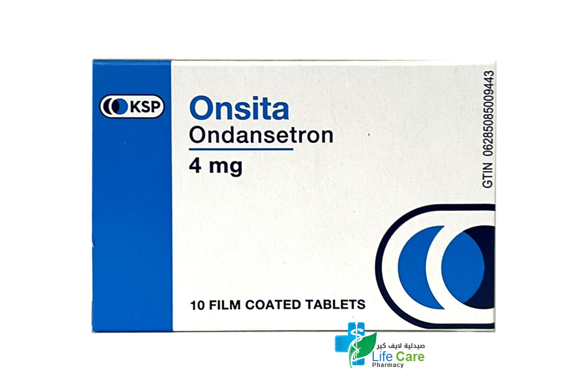 ONSITA 4MG 10 TABLETS - Life Care Pharmacy