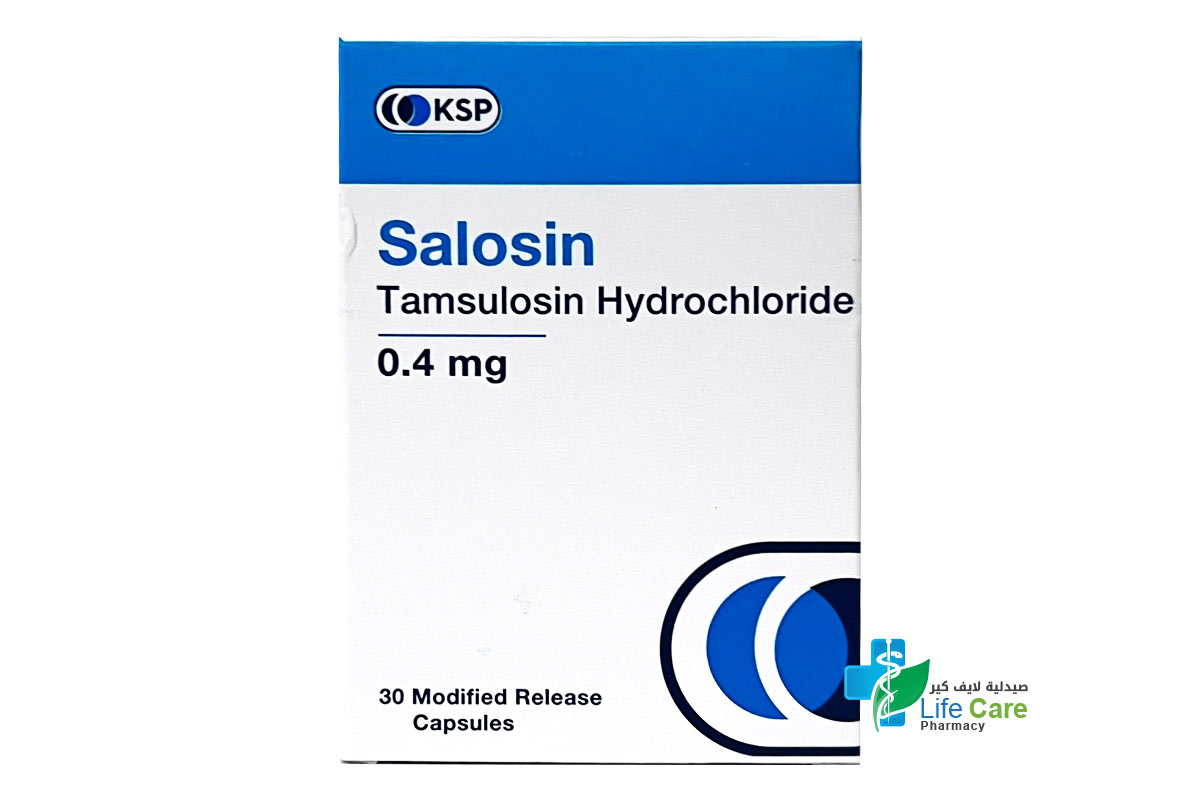 SALOSIN HYDROCHLORIDE 0.4MG 30 CAPSULES - Life Care Pharmacy