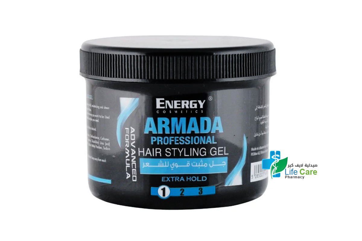 ENERGY ARMADA PROFESSIONAL HAIR STYLING GEL 500 ML - Life Care Pharmacy