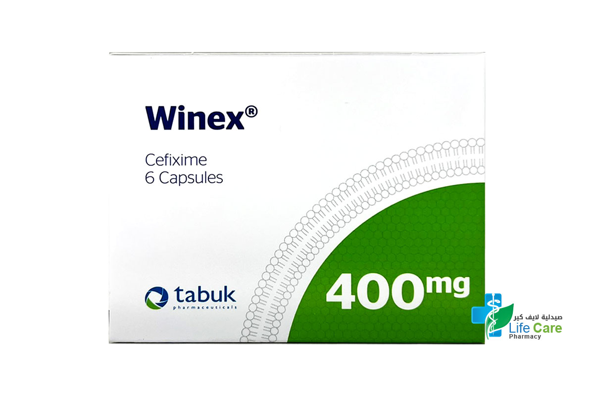WINEX 400 MG 6 CAP - Life Care Pharmacy