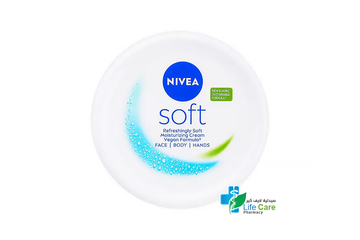 NIVEA SOFT MOISTURIZER CREAM 100 ML - Life Care Pharmacy