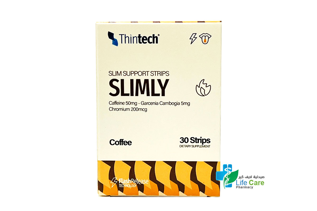 THINTECH SLIMLY COFFEE 30 ORAL STRIPS - Life Care Pharmacy