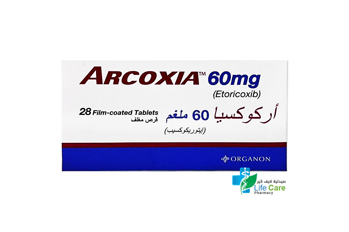ARCOXIA TABLETS 60MG 28 TAB - Life Care Pharmacy