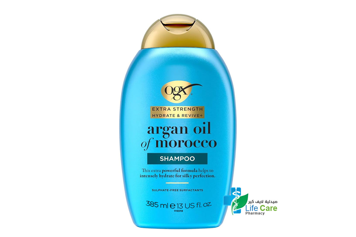OGX  ARGAN OIL OF MOROCCO SHAMPOO 385 ML - Life Care Pharmacy