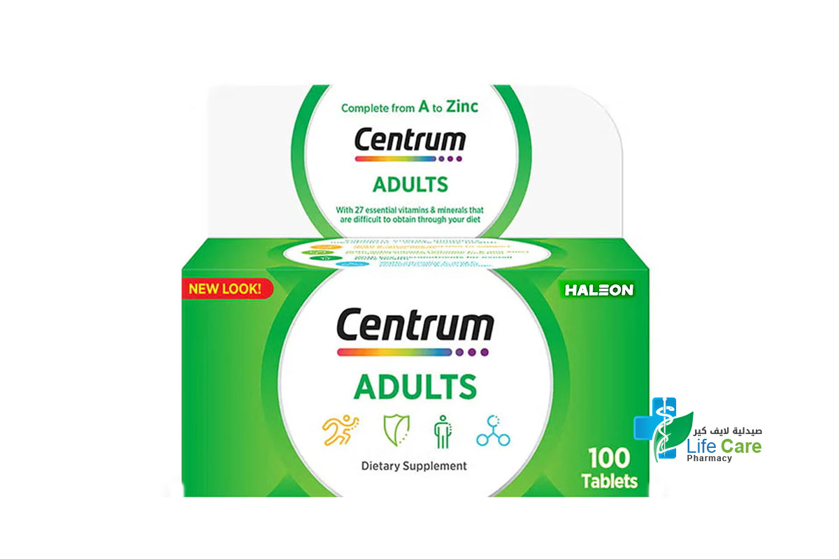 CENTRUM ADULTS 100 TABLETS - Life Care Pharmacy