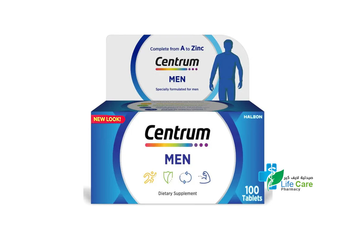 CENTRUM MEN 100 TABLETS - Life Care Pharmacy