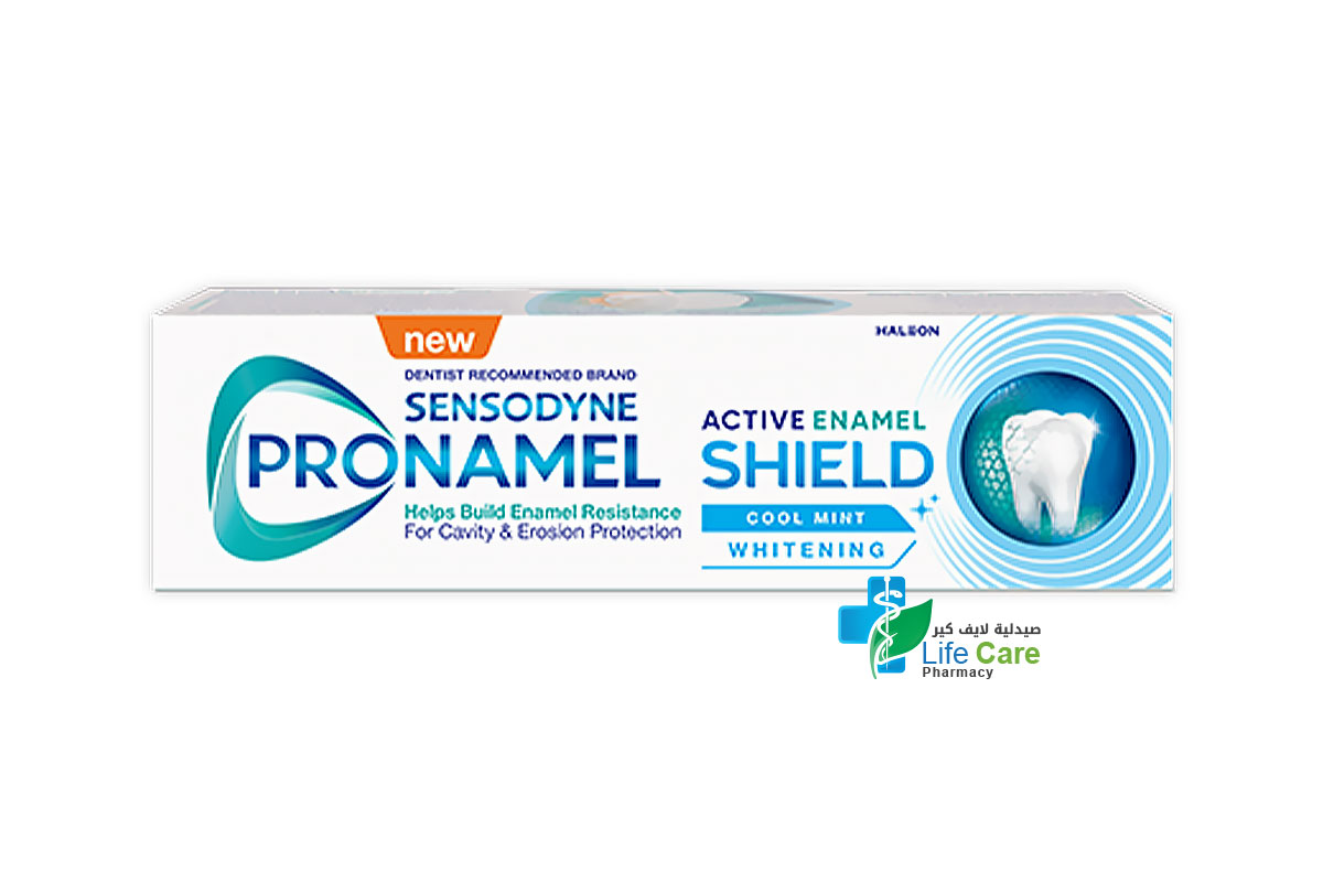 SENSODYNE TOOTHPASTE PRONAMEL ACTIVE SHIELD COOL MINT 75 ML - Life Care Pharmacy