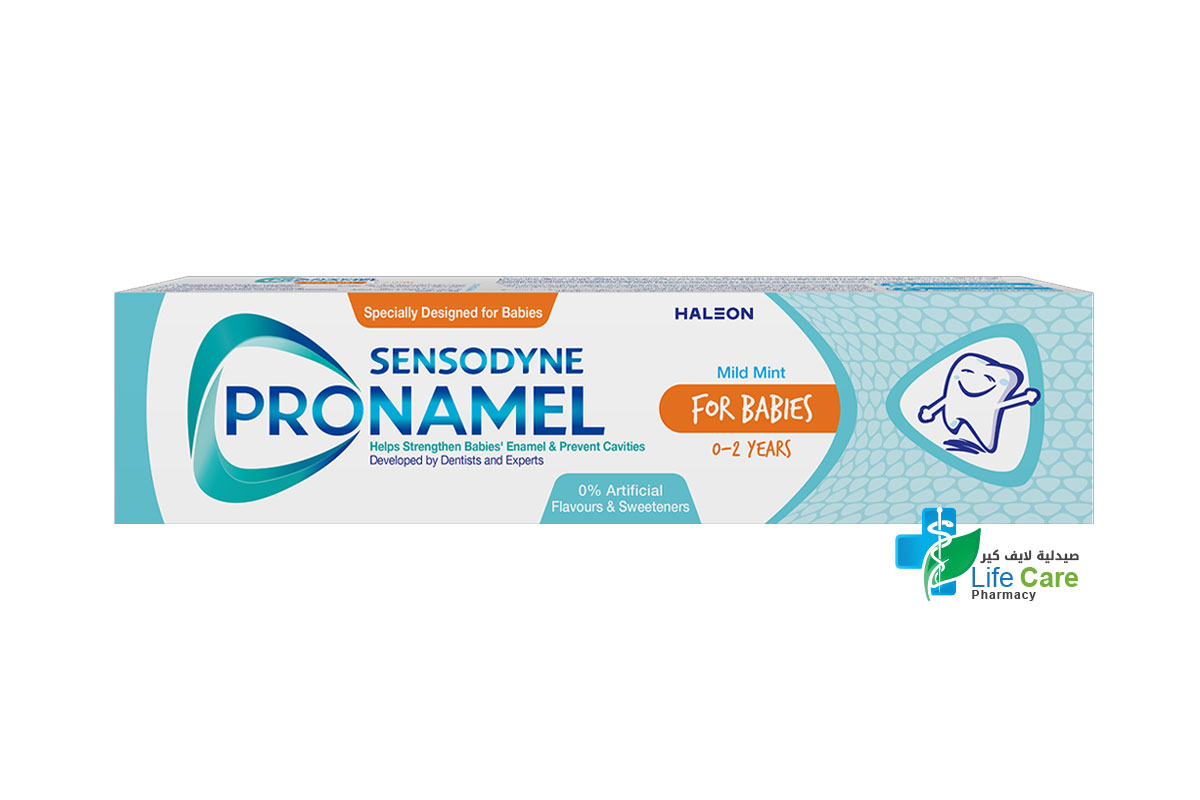 SENSODYNE TOOTHPASTE PRONAMEL FOR BABIES  0 - 2 YEARS MILD MINT 50 ML - Life Care Pharmacy