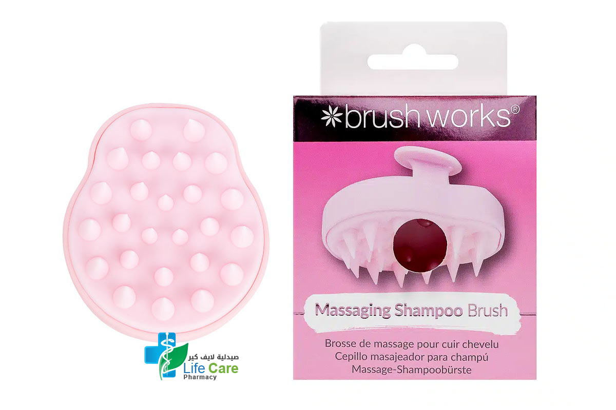 BRUSH WORKS MASSAGING SHAMPOO BRUSH - Life Care Pharmacy