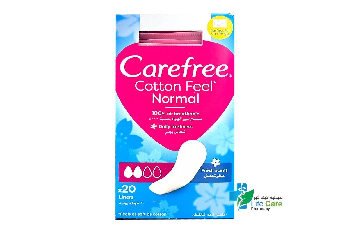CAREFREE COTTON SCENT 20 PIECES - Life Care Pharmacy