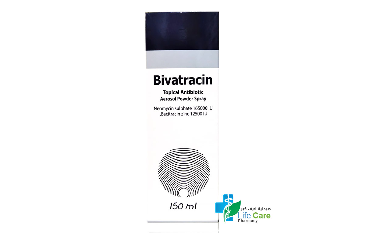 بيفاتراسين بخاخ موضعي لعلاج الجروح والحروق 150 مل - صيدلية لايف كير