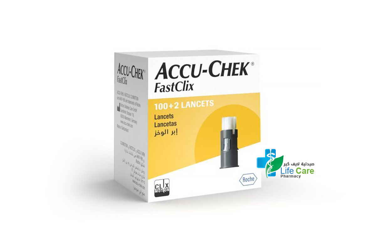 ACCU-CHEK FASTCLIX 100+2 LANCETS - Life Care Pharmacy