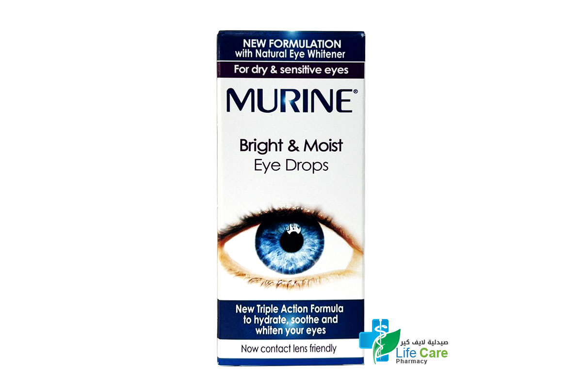 MURINE BRIGHT  MOIST EYE DROPS 15 ML - Life Care Pharmacy