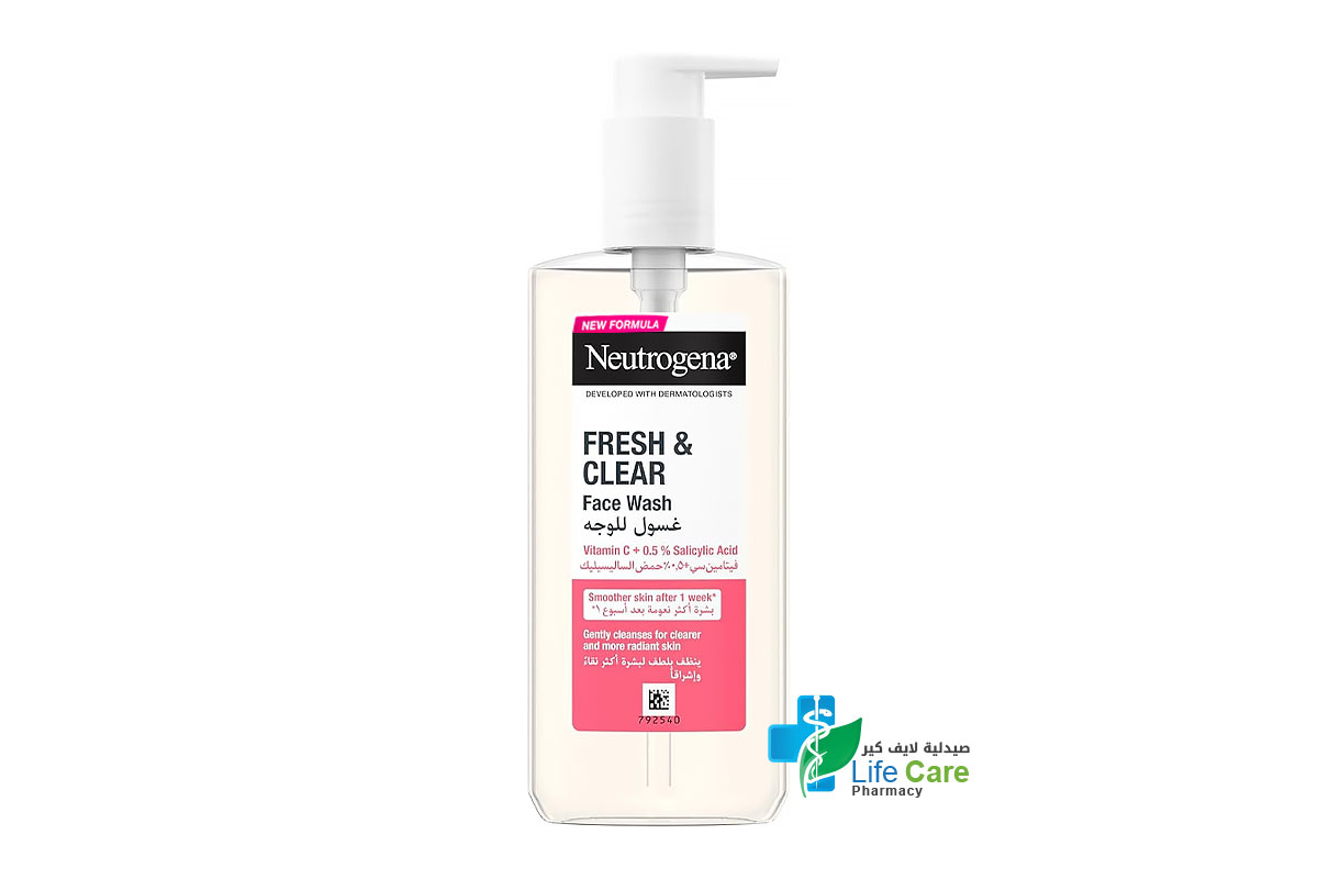 NEUTROGENA FRESH AND CLEAR FACIAL WASH 200 ML - Life Care Pharmacy
