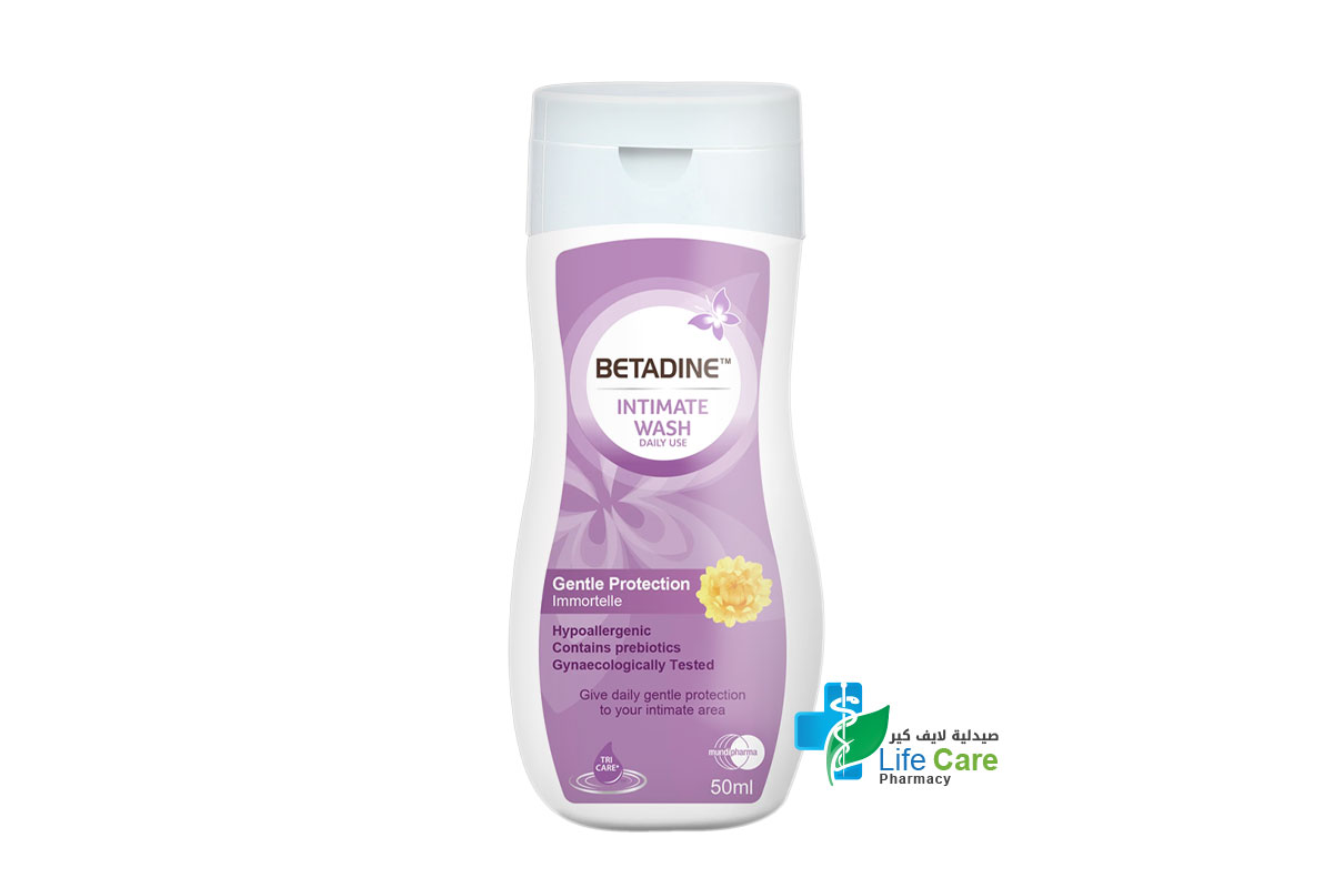 BETADINE INTIMATE WASH GENTLE PROTECTION 50 ML - Life Care Pharmacy