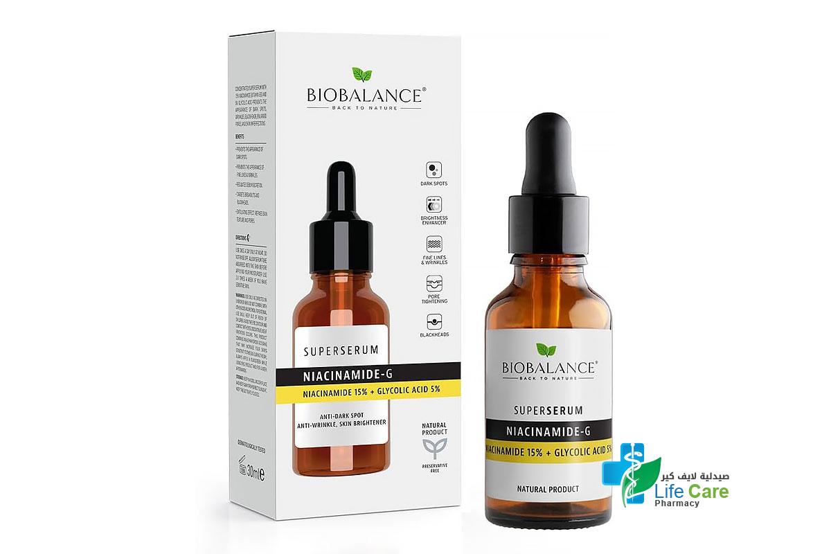 BIO BALANCE SUPER SERUM NIACINAMIDE - G 30 ML - Life Care Pharmacy