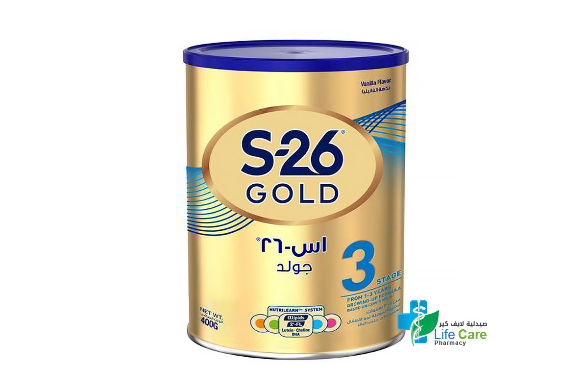 S 26 GOLD NO3 VANILLA FLAVOR 400 GM - Life Care Pharmacy