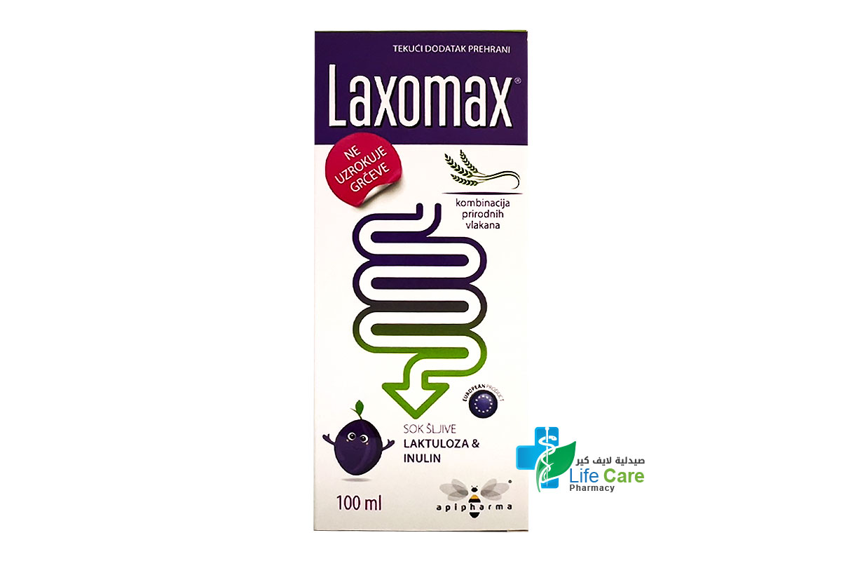 LAXOMAX SYRUP 100 ML - Life Care Pharmacy