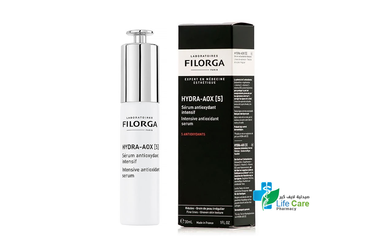 FILORGA HYDRA  AOX 5 INTENSIVE ANTIOXIDANT SERUM 30 ML - Life Care Pharmacy