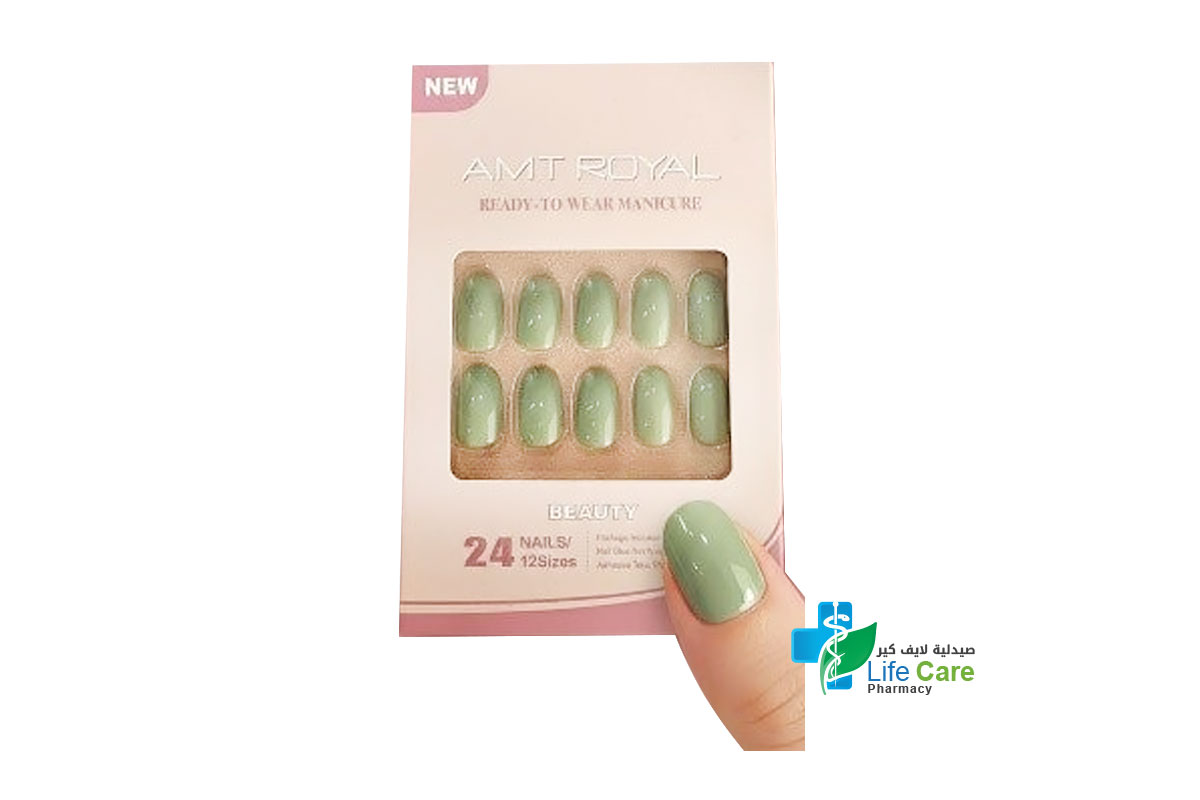 AMT ROYAL READY TO WEAR BEAUTY WARM GRAY 24 NAILS MY 181 - Life Care Pharmacy