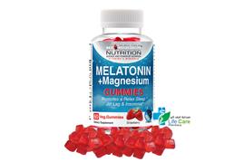BIOBOLICS MELATONIN PLUS MAGNESIUM STRAWBERRY 60 VEG GUMMIES